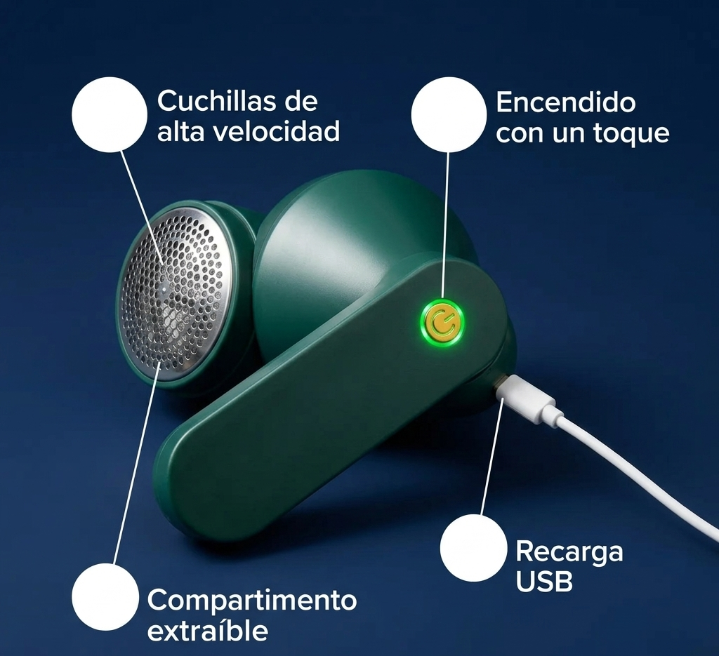 Quitapelusas Eléctrico Portátil