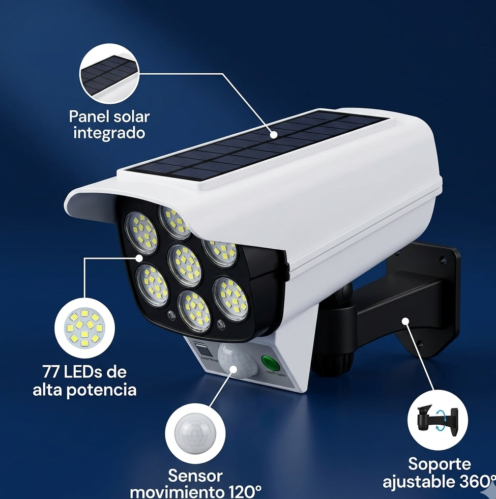 Lampara Solar - Modelo Cámara